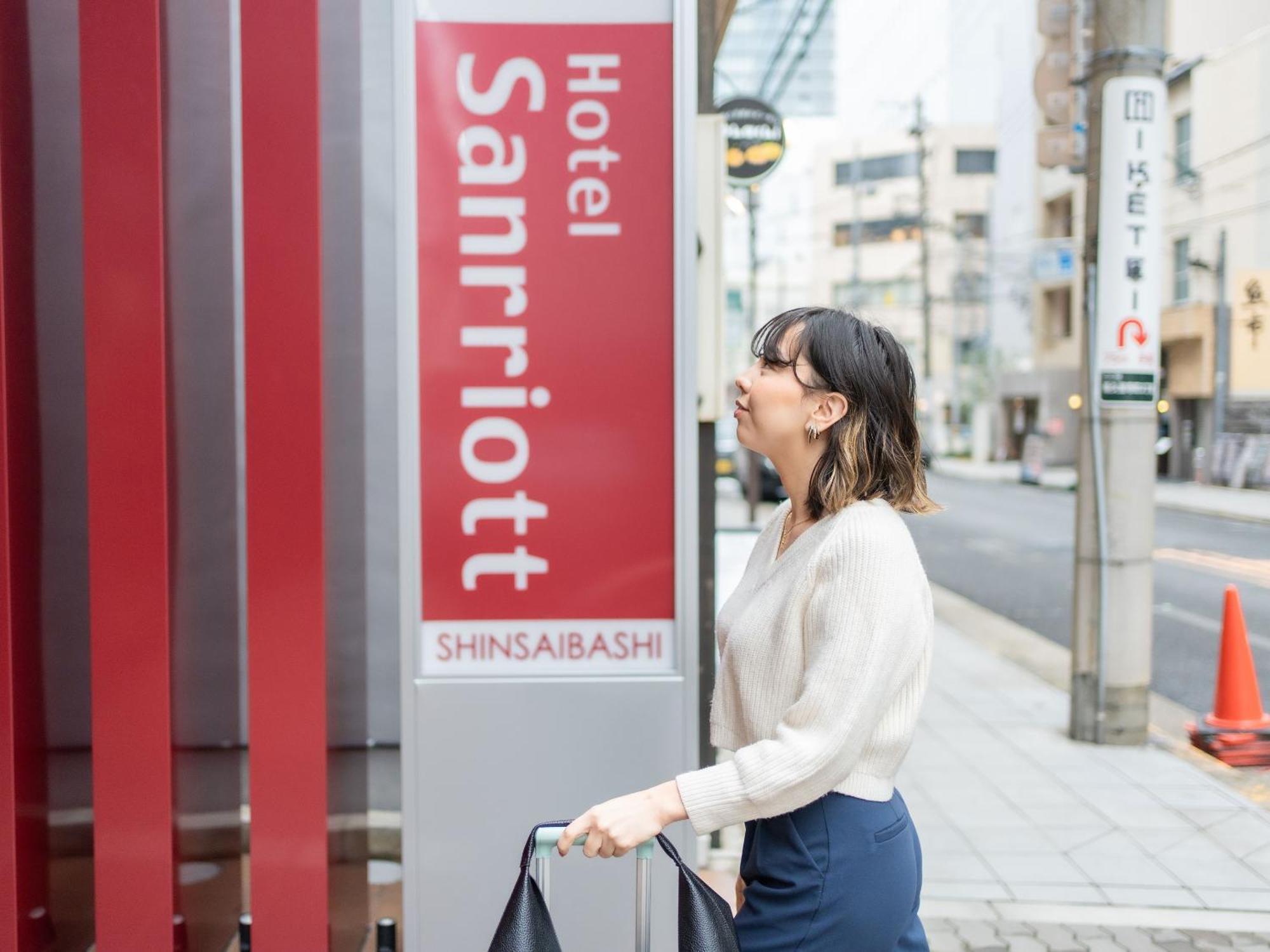 Hotel Sanrriott Shinsaibashi Осака Экстерьер фото